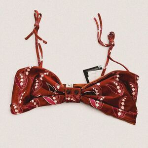 NEW Juan De Dios San Miguel Hand Embroidered Multi way Bikini Top Bra M